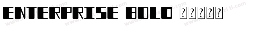 Enterprise Bold字体转换